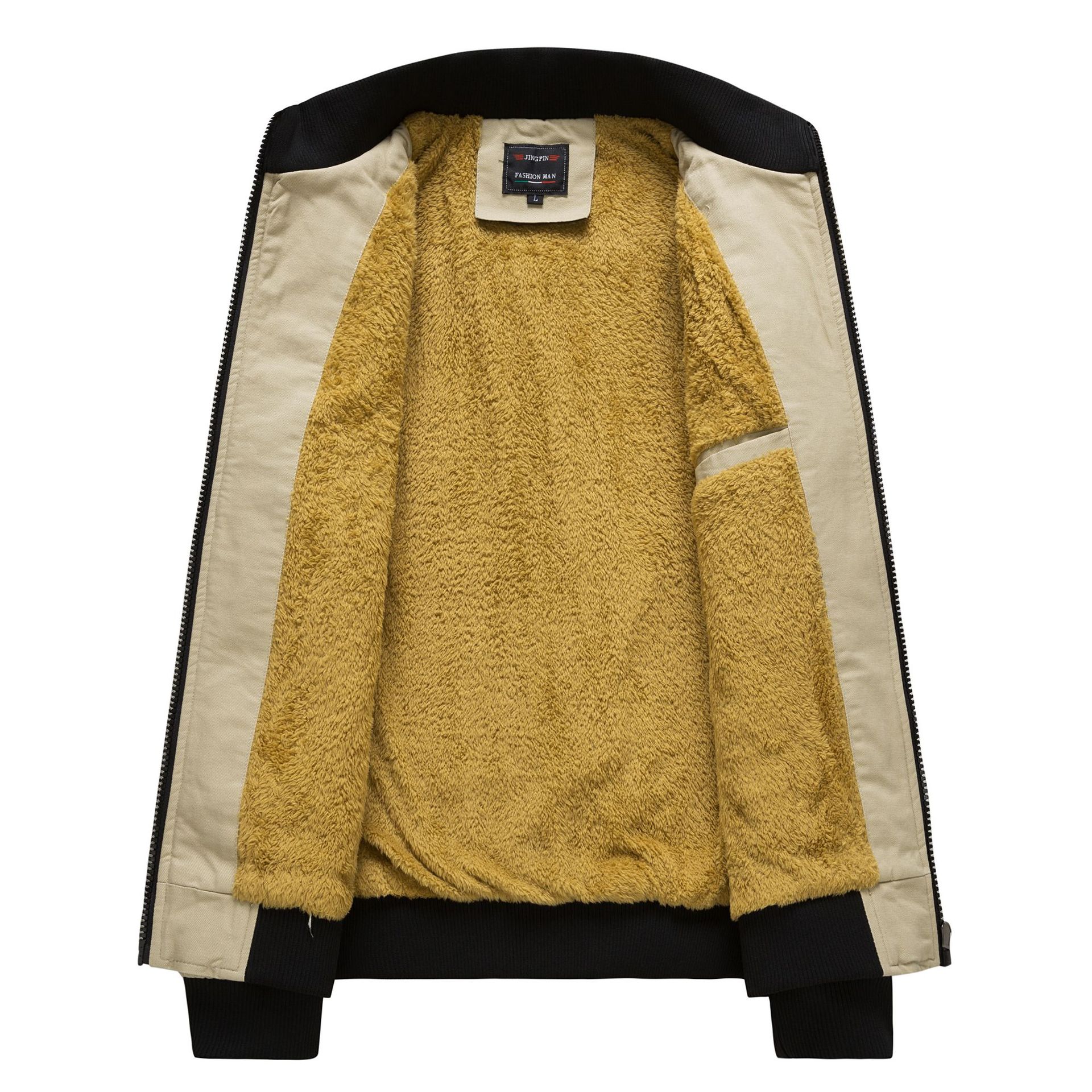 Men's Jacket Fleece-lined Thickened Slim Fit Coat – Warm fleece-lined jacket with a slim-fit design for a stylish and comfortable winter look.








