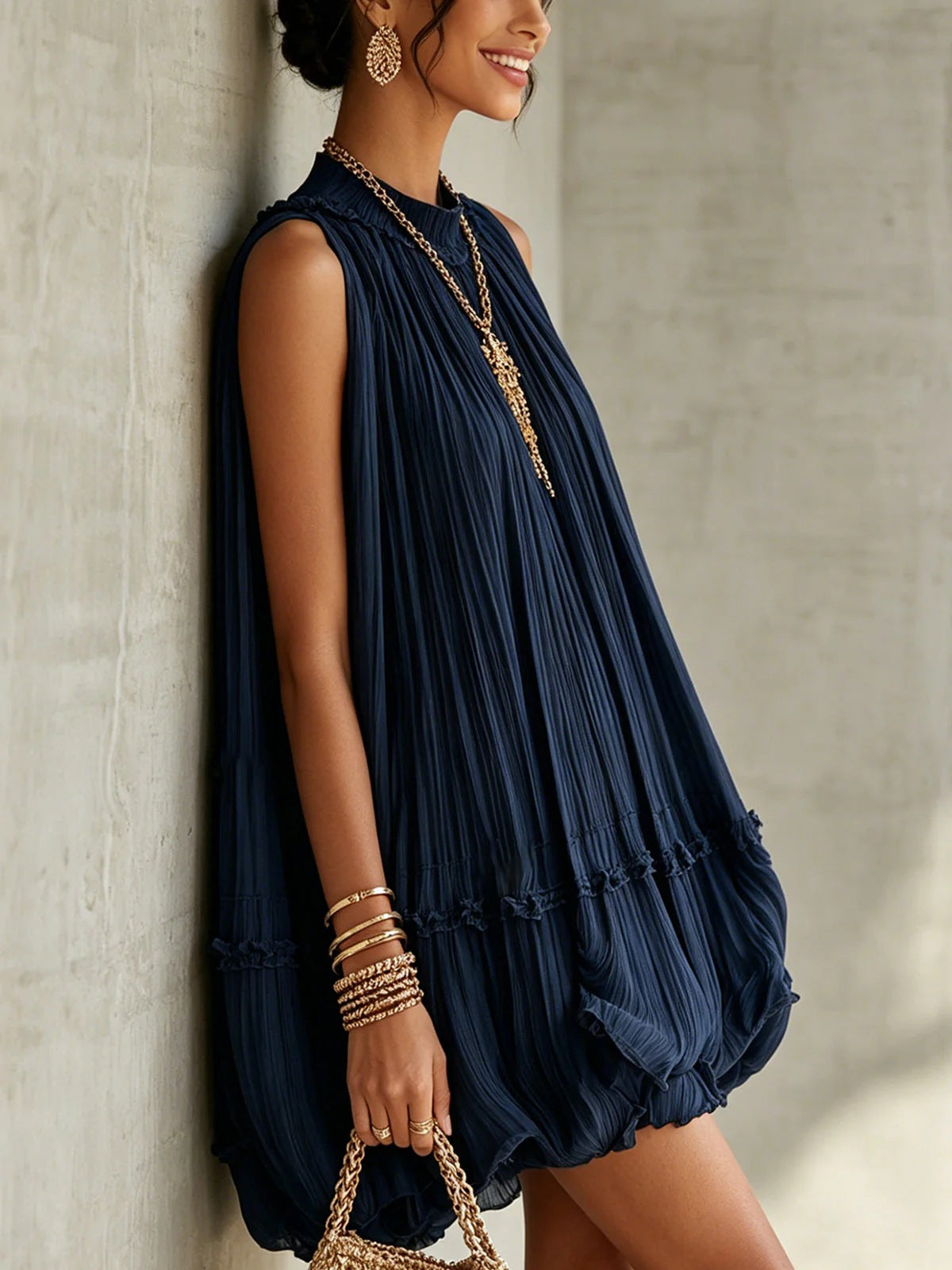 affordable pleated dresses Australia