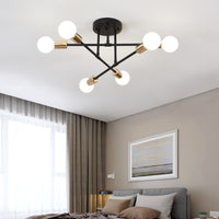“6 head industrial wind iron art ceiling light – modern, artistic ceiling fixture with vintage industrial style for home or office – Hot Deal Warehouse lighting”


