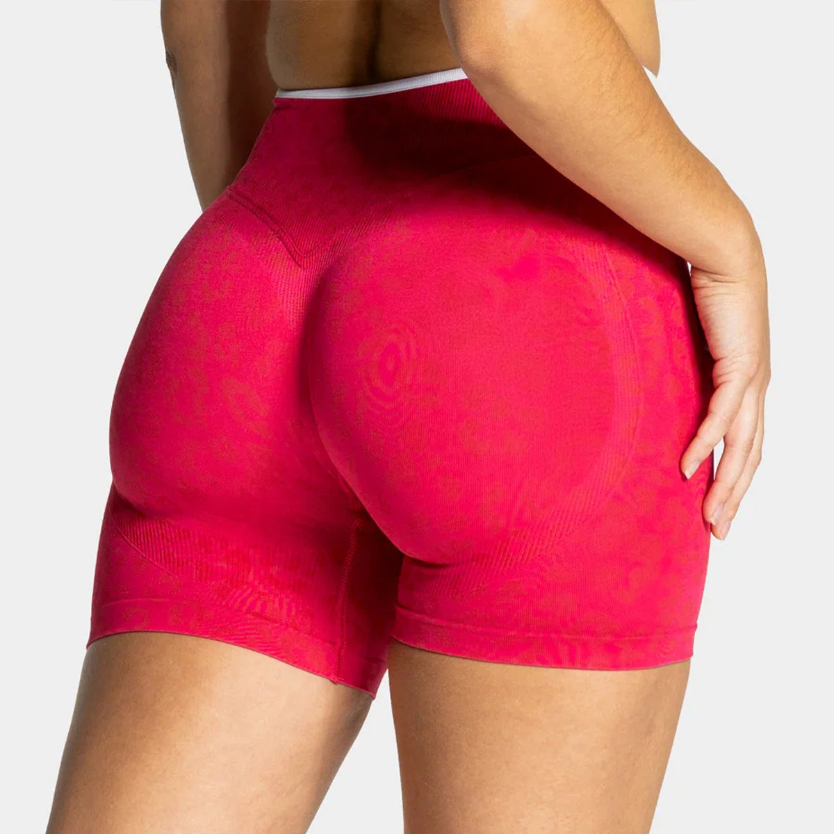 bold print active shorts women