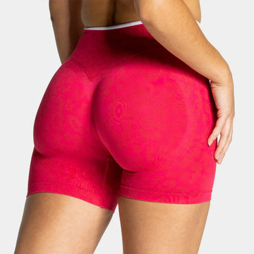 bold print active shorts women