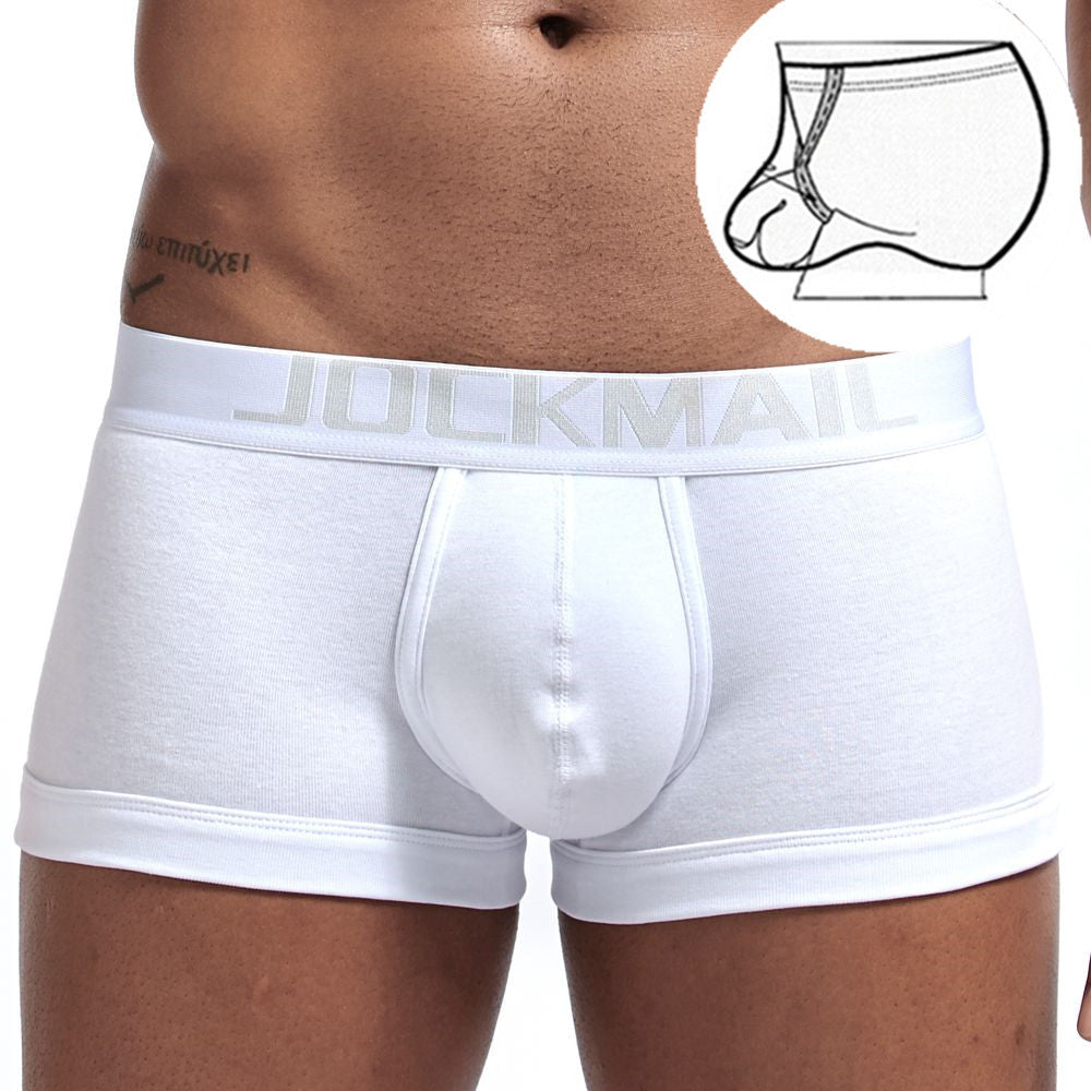 Men's simple youth underwear with lifting ring – breathable and supportive

