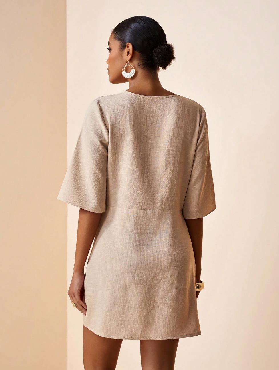 party mini dress V-neck women