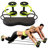 “Double Wheel Abdominal Power Roller – sturdy ab roller with dual wheels for enhanced stability, perfect for core workouts and strength training – Hot Deal Warehouse fitness”
