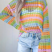 cut out stripe top women