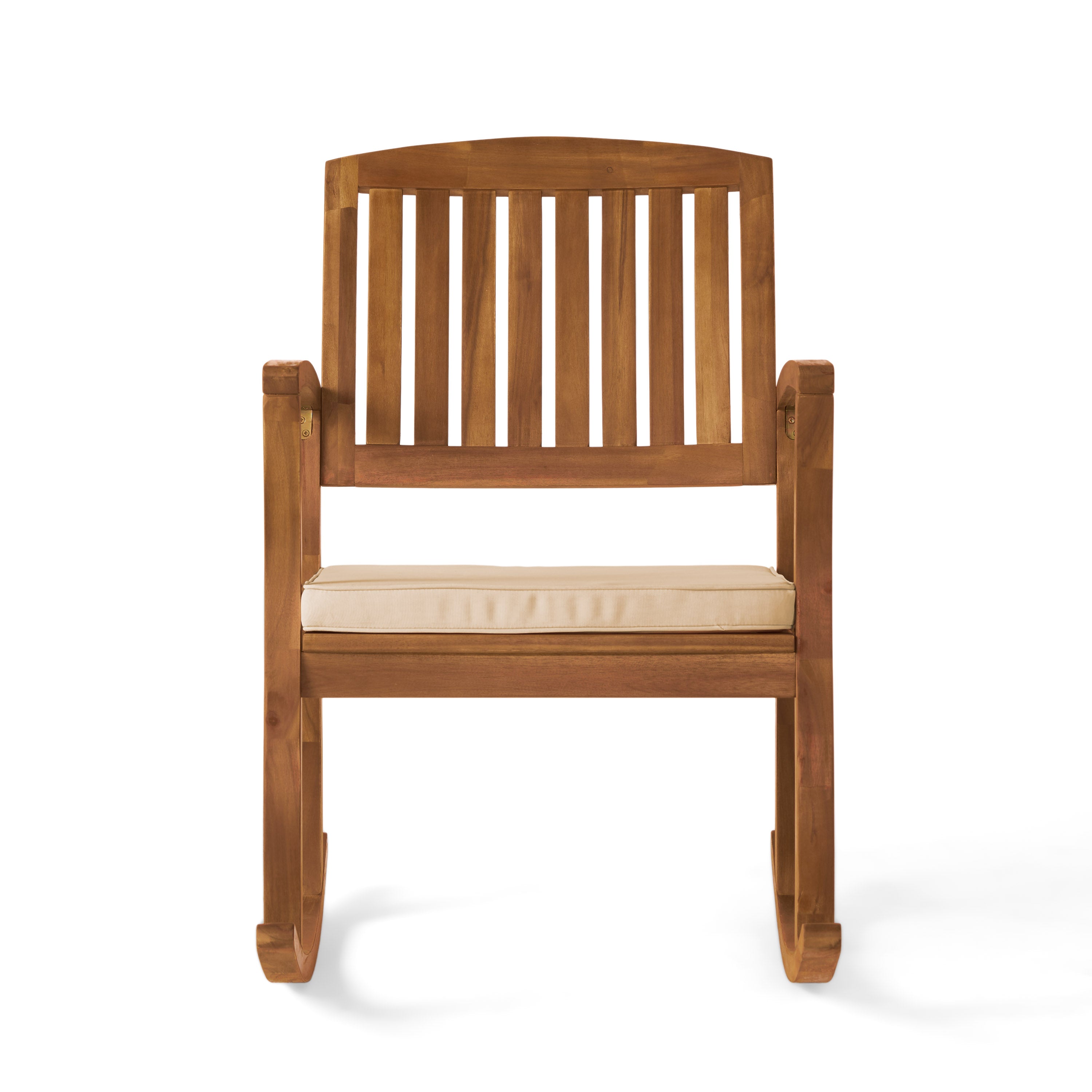 Selma rocking chair with a comfortable cushion, featuring a classic design and smooth rocking motion, perfect for relaxing in living rooms, patios, or nurseries
