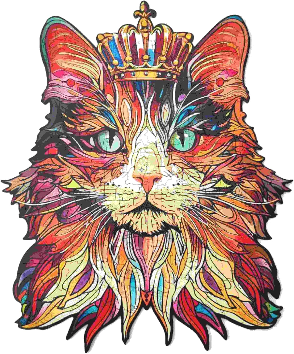 Mystic Mandala 200-piece jigsaw puzzle with intricate, colorful circular mandala artwork.








