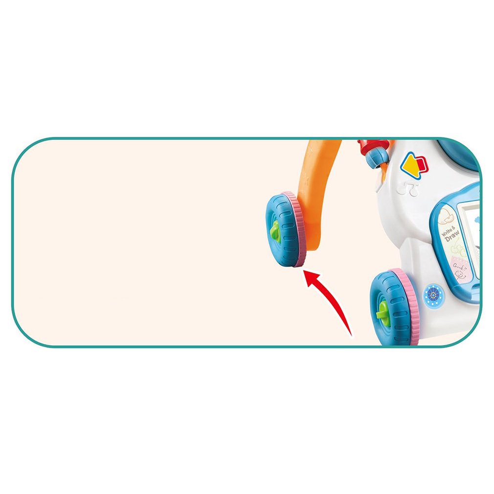 Unisex infants' walker with adjustable features, designed to support babies as they begin to explore and develop their walking skills, featuring a comfortable seat and colorful, engaging design