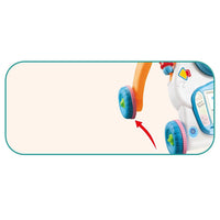 Unisex infants' walker with adjustable features, designed to support babies as they begin to explore and develop their walking skills, featuring a comfortable seat and colorful, engaging design