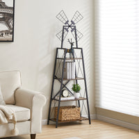 “4 tier narrow bookshelf – space-saving vertical shelving unit for books, décor, and storage – Hot Deal Warehouse furniture”

