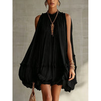 women's mini pleated dress
