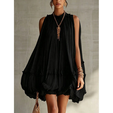 women's mini pleated dress