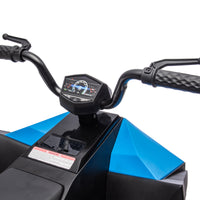 Kids electric ATV with 6V/12V battery, featuring off-road tires, forward/reverse functionality, and vibrant colors. Designed for children ages 3-6, this ride-on toy provides a fun and safe outdoor adventure experience with realistic ATV design and easy-to-use controls