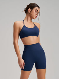 Cross Back Sports Crop Hot Deal Warehouse
