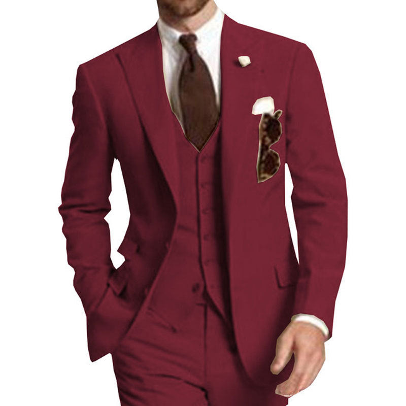 Wedding Banquet Plus Size Cross-border Suit – Elegant and Tailored Suit for Men’s Special Occasions.








