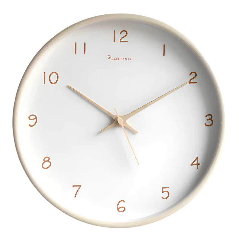 Modern Minimalist Solid Wood Wall Clock with Silent Movement – Natural Home Décor

