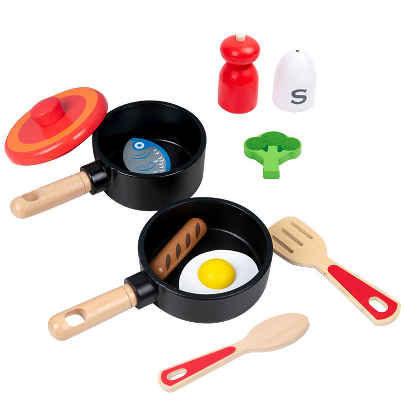 “Children’s Wooden Kitchen Pot Set – durable wooden play kitchen set for kids, designed to inspire imaginative cooking and role play – Hot Deal Warehouse toys”

