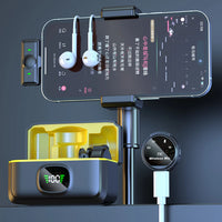 Dual wireless lapel microphone kit with USB-C and Lightning adapters