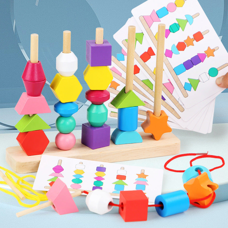 Wooden Puzzle Bead Toys