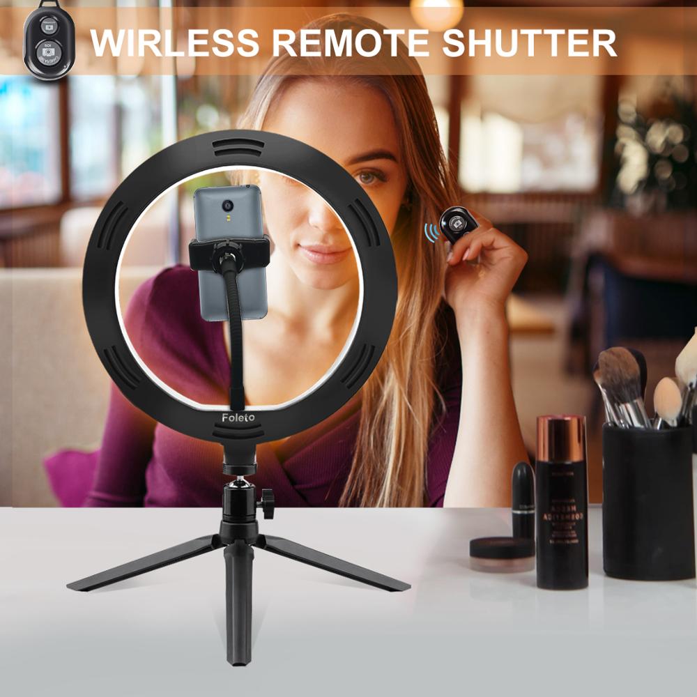 “10 inch (26cm) ring light with adjustable stand – perfect for photography, video calls, and makeup lighting – Hot Deal Warehouse electronics”

