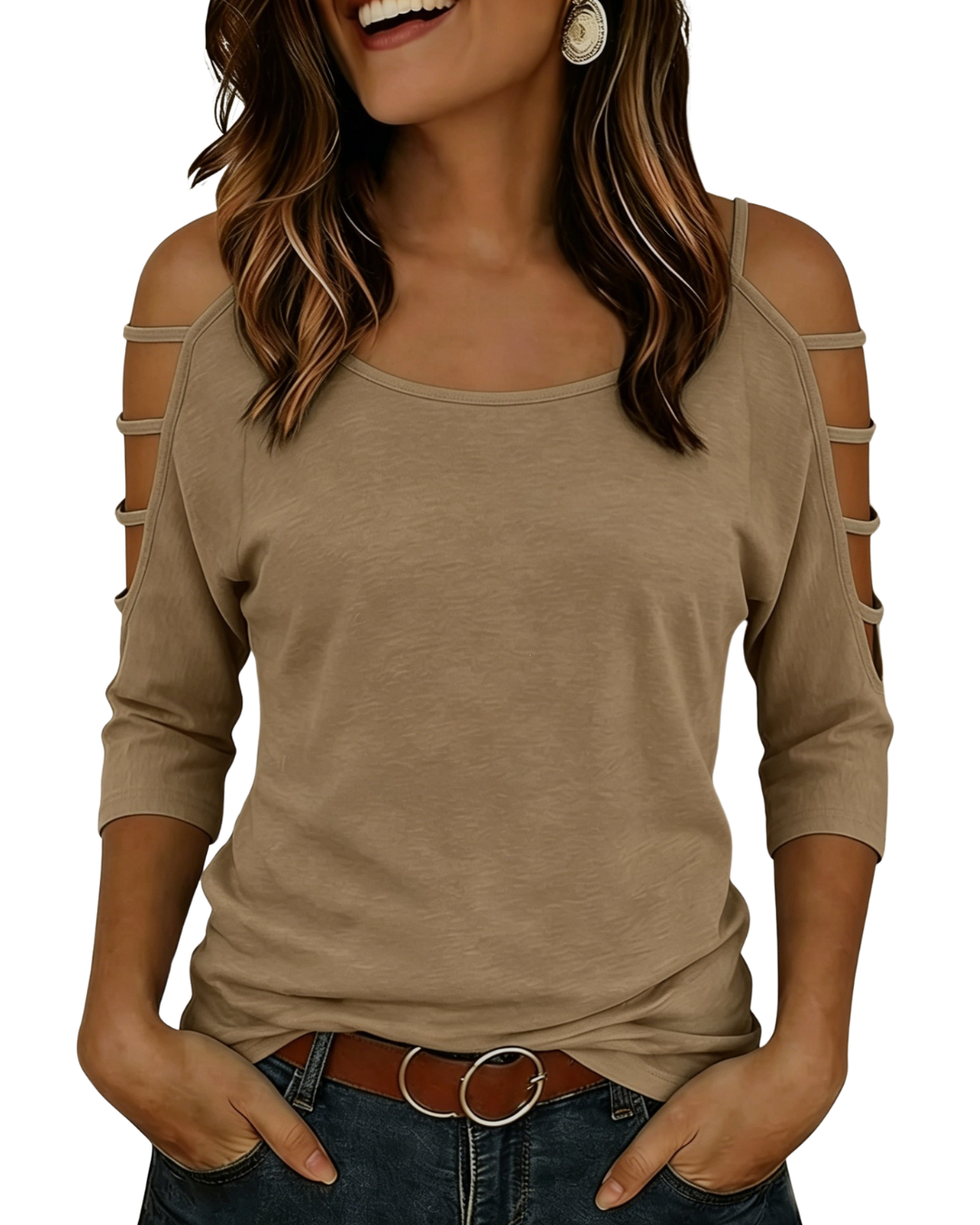 casual off shoulder top women