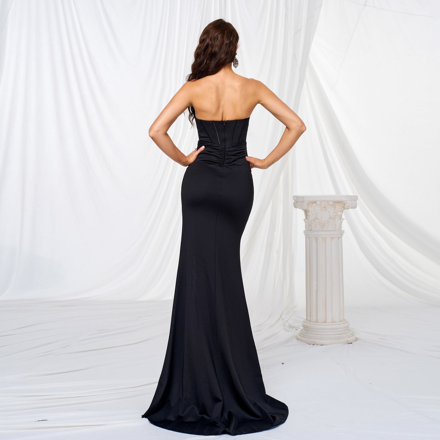 “Carina Chest-Wrapped Evening Dress – women’s elegant evening gown with a chic chest-wrapped design, perfect for formal events and special occasions – Hot Deal Warehouse fashion”


