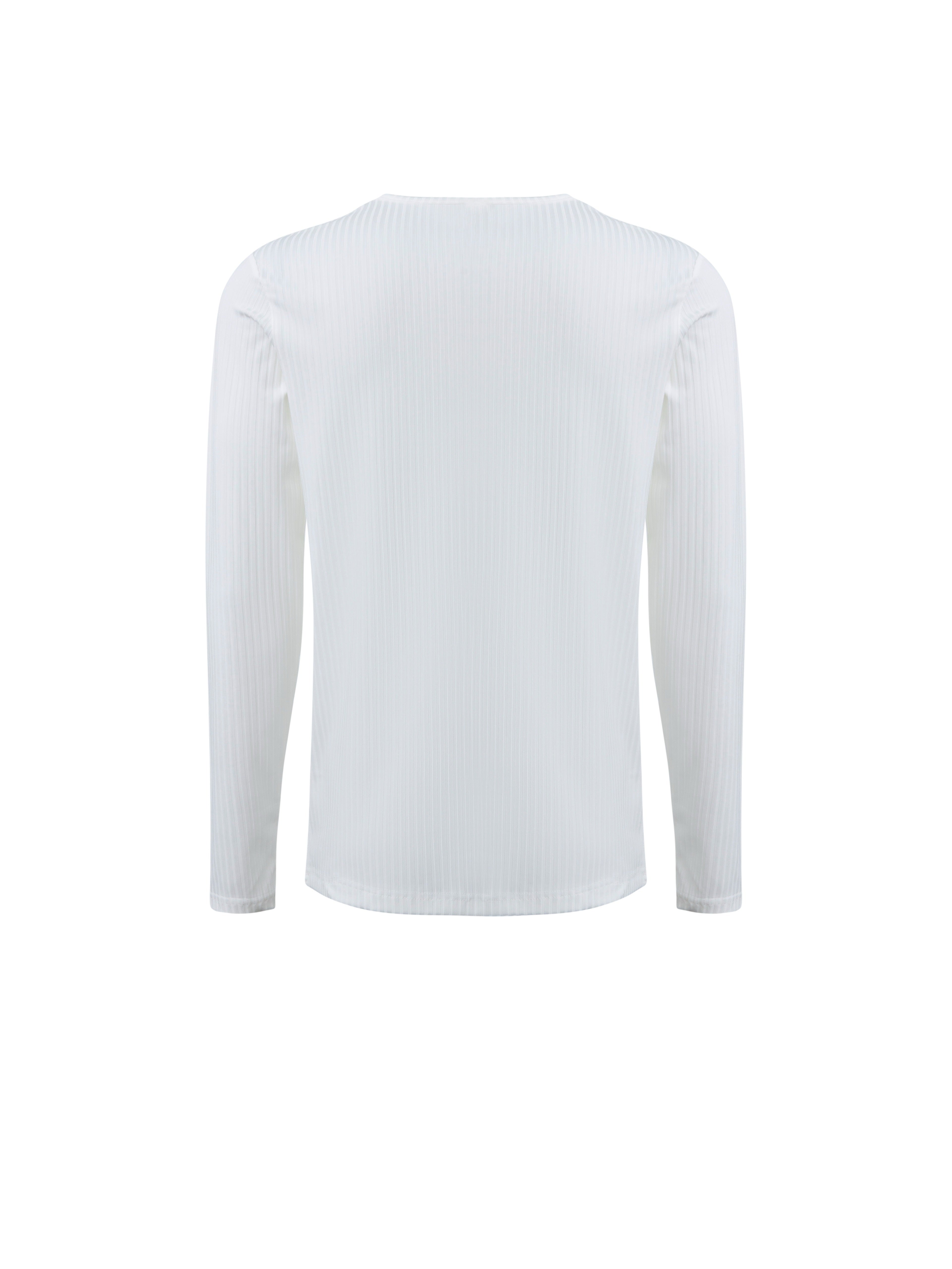 Men’s solid crew neck long sleeve T-shirt, breathable and comfortable activewear for all seasons.








