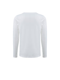 Men’s solid crew neck long sleeve T-shirt, breathable and comfortable activewear for all seasons.








