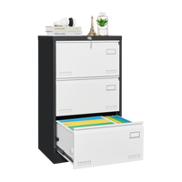 “3 drawer metal lateral file cabinet with lock – secure, durable office storage for documents and files – Hot Deal Warehouse office furniture”

