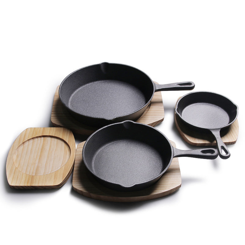 4-Pack Cast Iron Skillet Set – Non-Stick Frying Pans for Induction, Egg & Crepe Pan Hot Deal Warehouse