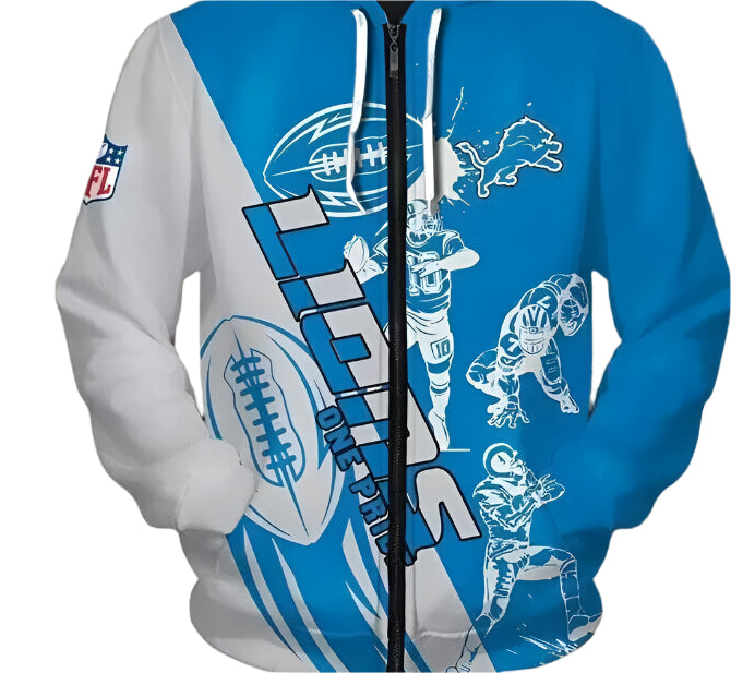 Matching couple wearing zipper hoodies and smiling, dressed in cozy sweatshirt jackets.

