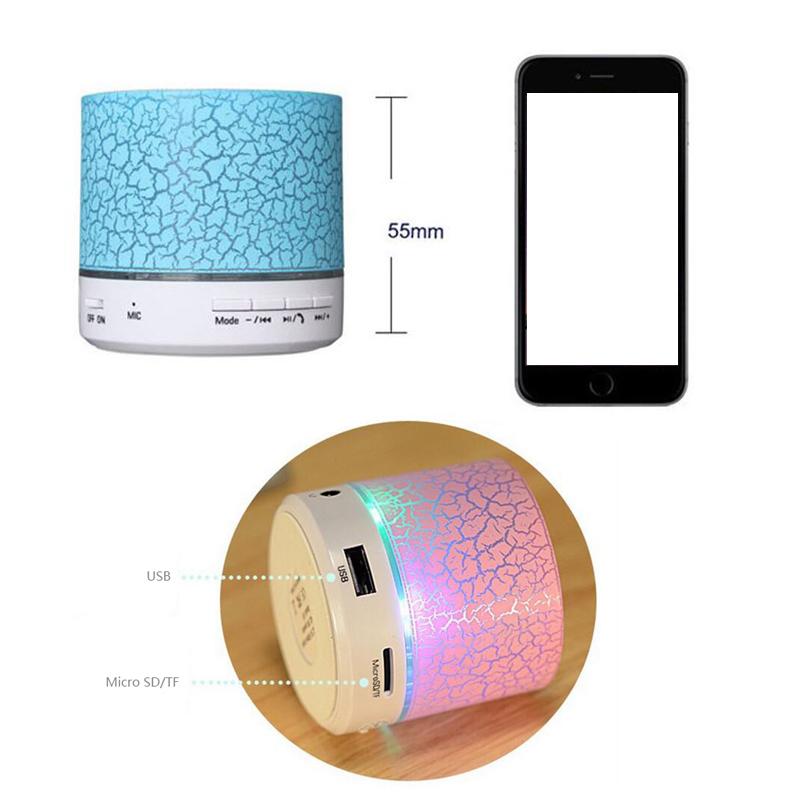 “A9 LED Bluetooth mini speaker – portable wireless speaker with colorful LED lights for music on the go – Hot Deal Warehouse electronics”

