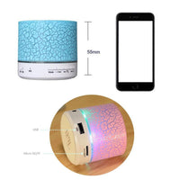 “A9 LED Bluetooth mini speaker – portable wireless speaker with colorful LED lights for music on the go – Hot Deal Warehouse electronics”

