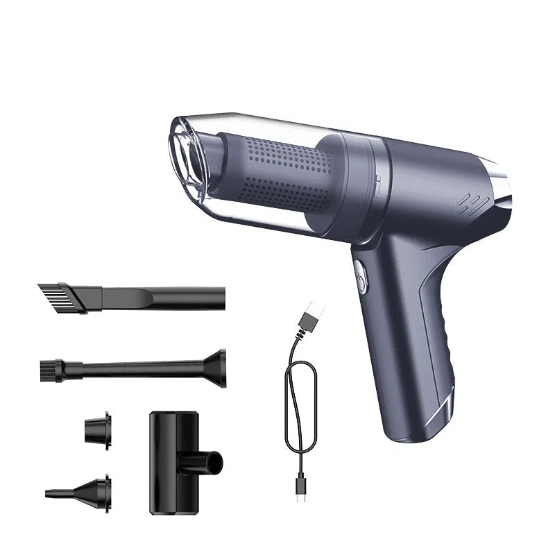 Wireless handheld car vacuum cleaner with blowing and suction feature