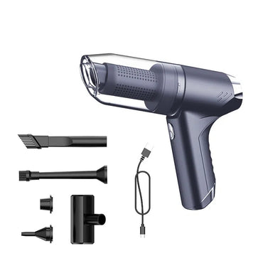 Wireless handheld car vacuum cleaner with blowing and suction feature