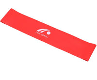 Set of latex resistance bands in various strengths, designed for strength training, flexibility, and rehabilitation exercises, made from durable, high-quality material.