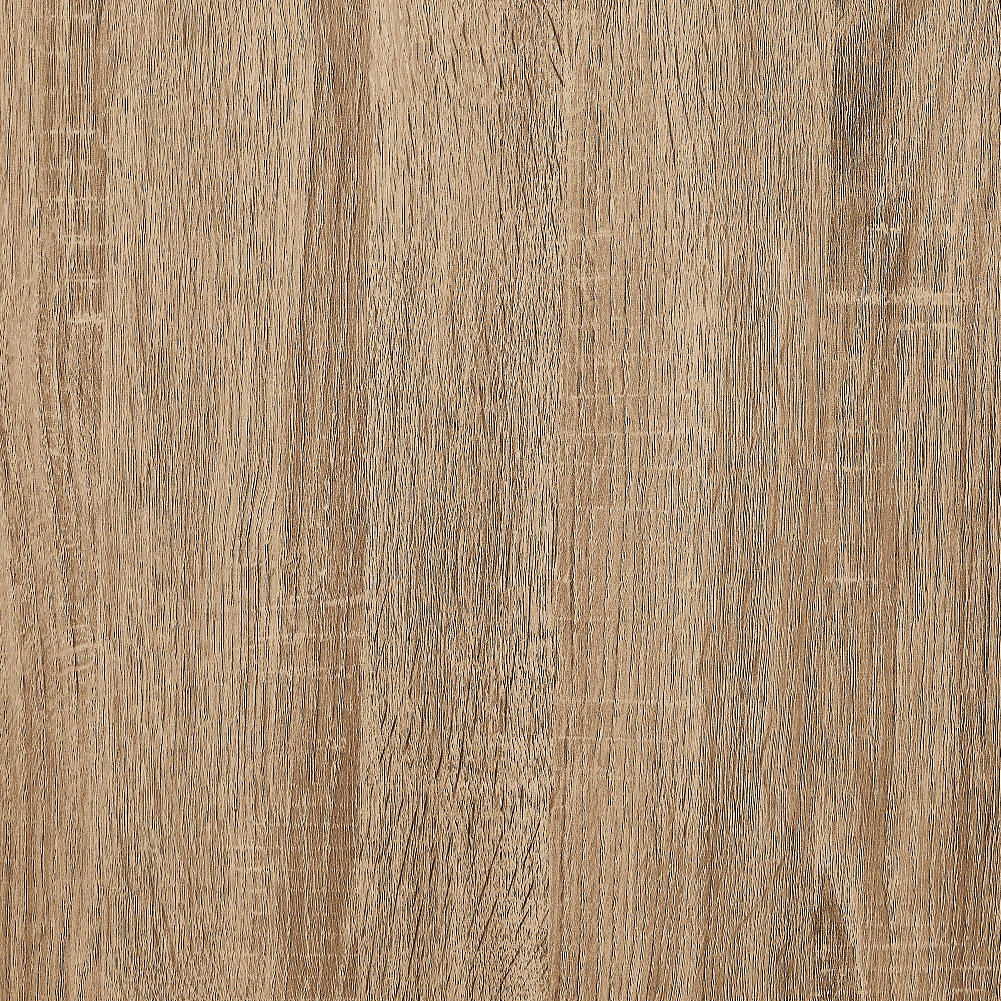 Brown MDF storage cabinet with adjustable shelf and two doors