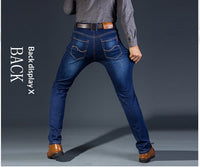 High-elasticity Loose-fit Straight-leg Plus-size Jeans Hot Deal Warehouse