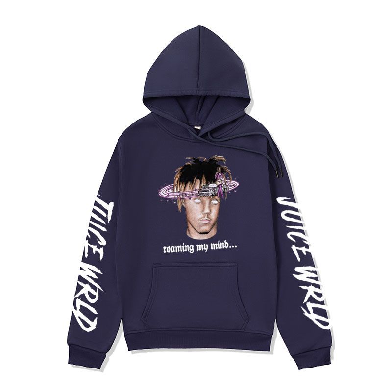 Men’s autumn winter hoodie – rapper-inspired streetwear jacket with bold graphic print.

