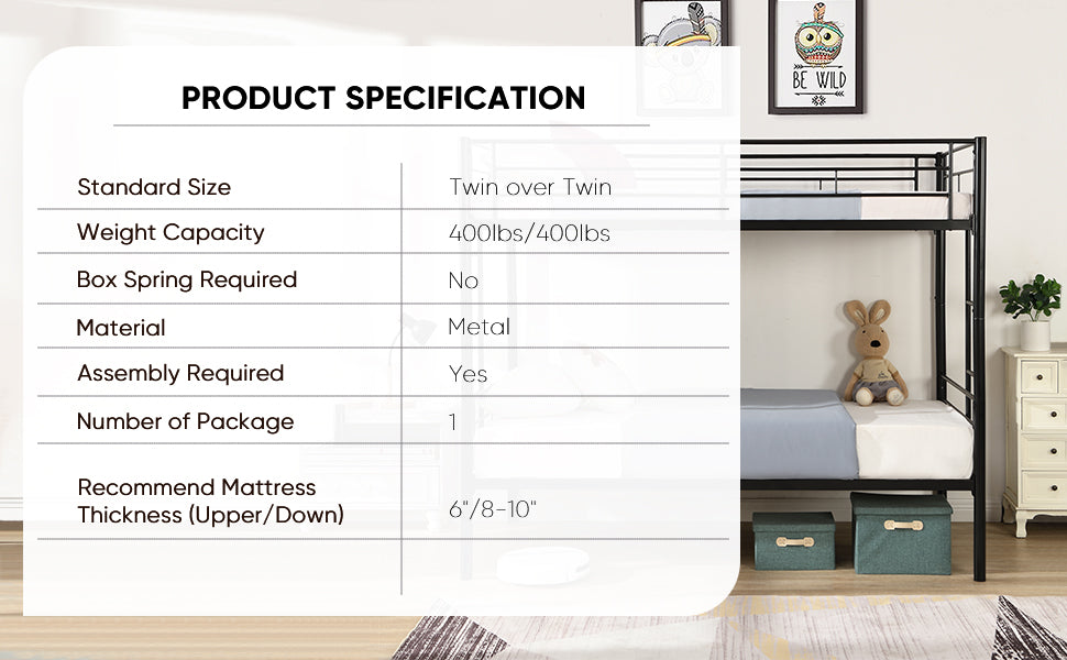 “Double Deker Bed – sturdy bunk bed design for kids or shared rooms, maximizes space and adds fun to any bedroom – Hot Deal Warehouse furniture”
