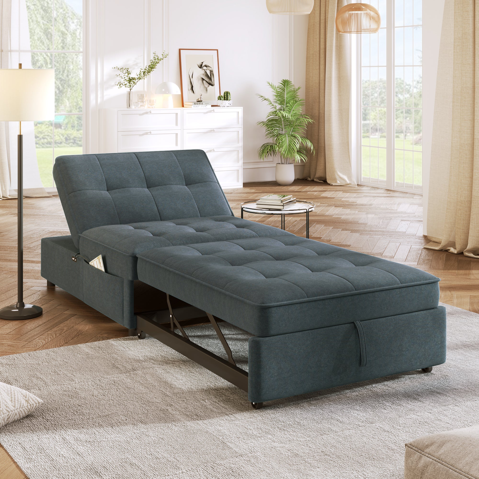 “Four in One Sofa Bed – versatile convertible sofa bed with multiple configurations, perfect for maximizing space and comfort in any room – Hot Deal Warehouse furniture”
