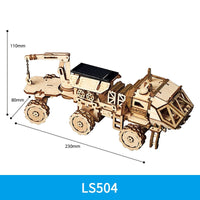 ROBOTIME ROKR DIY Solar Wooden Model Kit Hot Deal Warehouse