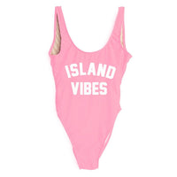 Island Vibes Letter Print Swimsuit Hot Deal Warehouse