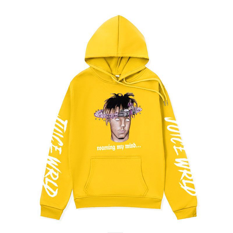 Men’s autumn winter hoodie – rapper-inspired streetwear jacket with bold graphic print.

