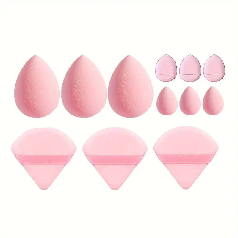“12-piece makeup sponge blender beauty egg set – soft, reusable sponges for flawless foundation and blending – Hot Deal Warehouse beauty tools”


