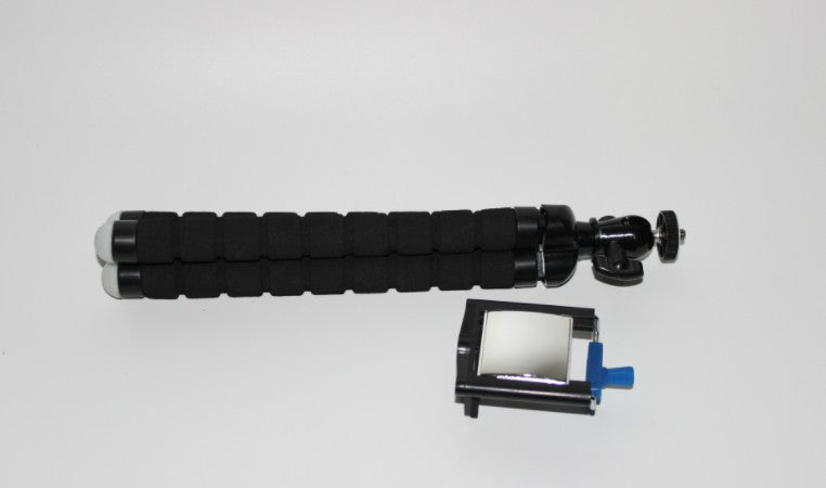 Mini octopus tripod stand holding smartphone for vlogging