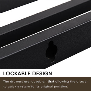 Full-size bed frame with LED headboard, drawers, and charging ports