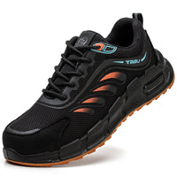 Men's wearable shoes with anti-smashing and anti-penetration features, lightweight design, and breathable upper for comfort and protection in tough conditions.








