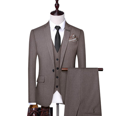 Men’s Spring & Autumn Business Suit – Perfect for Weddings, Banquets & Formal Occasions.








