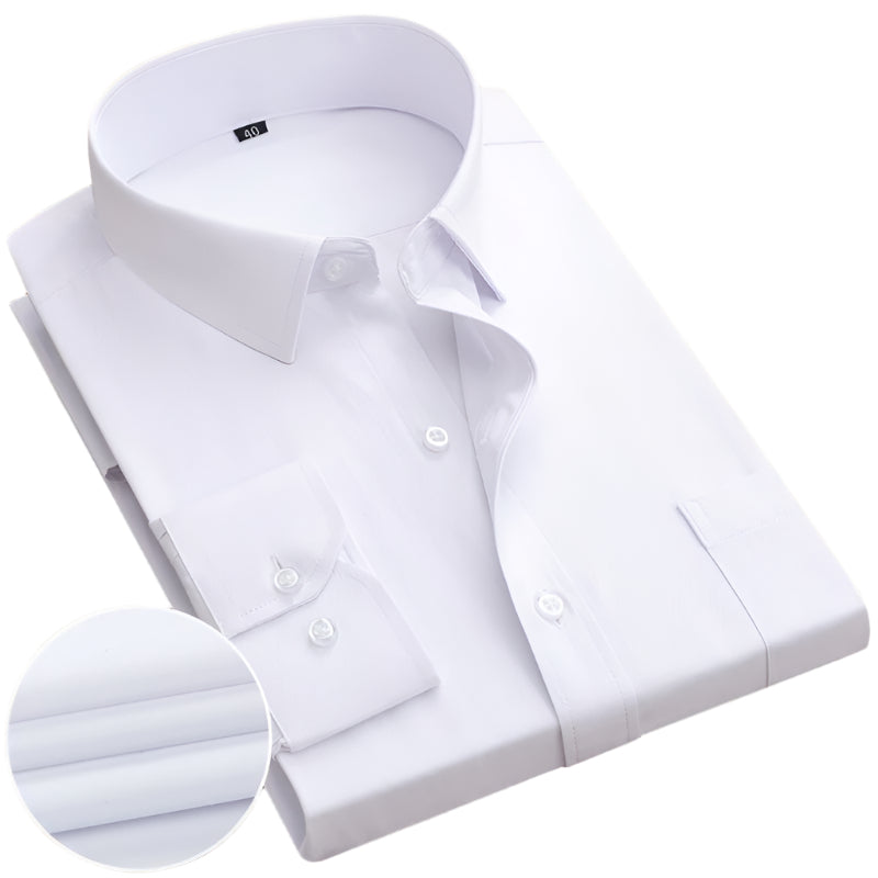 New Business Striped Long-Sleeved Shirt for Men, designed for spring and autumn with a stylish stripe pattern and comfortable fit. Perfect for both casual and semi-formal looks.